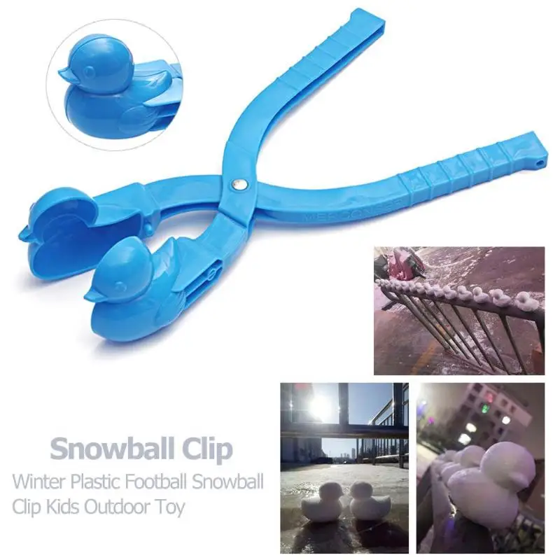 

1 pc Duck Snowball Maker Clip Snow ball clip Cartoon Kids Winter Outdoor Sports Snow Sand Mold Tool Random toys for children