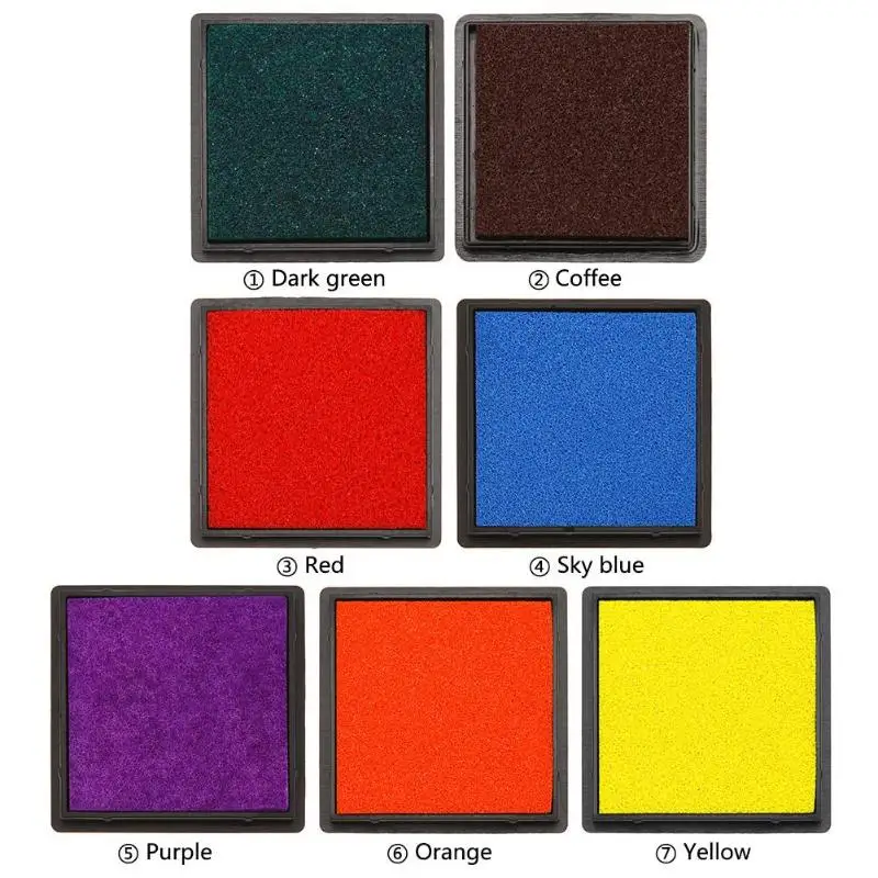 Отпечаток пальца штамп с изображением площади Inkpad для DIY скрапбукинга карты