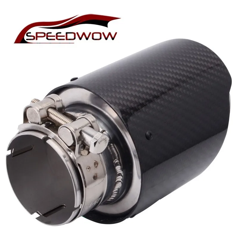 SPEEDWOW автомобильный Стайлинг выхлопной углеродный наконечник трубы глушитель