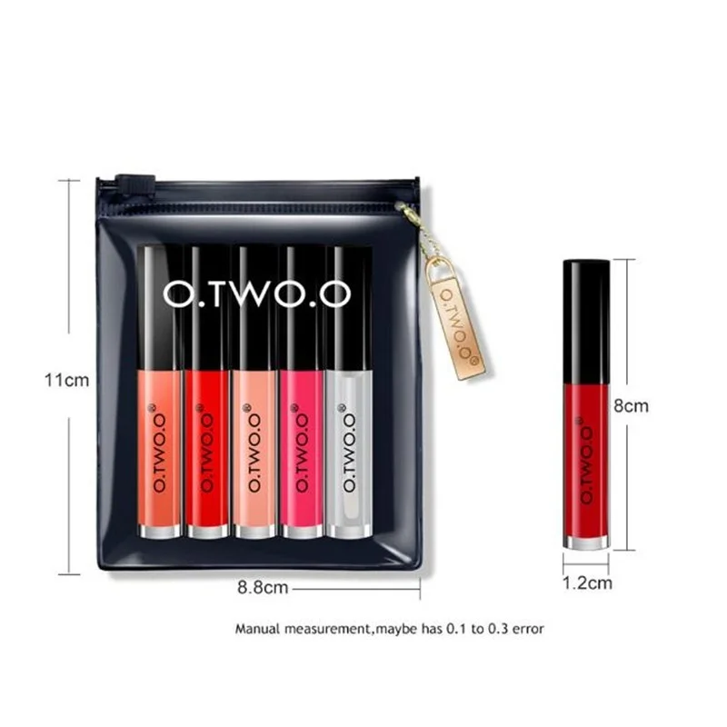 Набор для макияжа губ 5 шт./компл. набор матовых блесков стойкий водостойкий