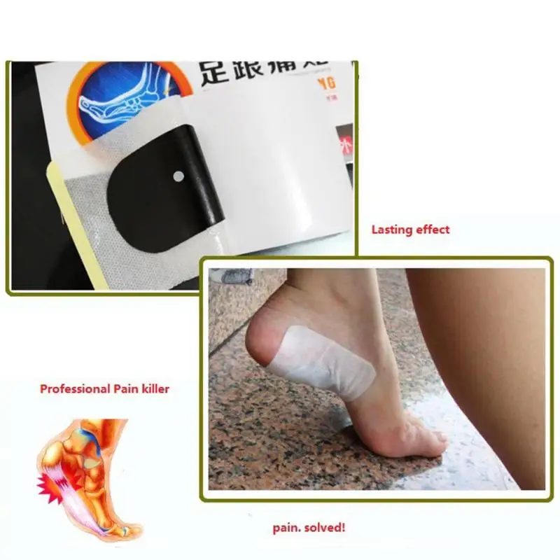 7 шт пяточная шпора боли травяные патчи быстрое облегчение в пятке патч уход за