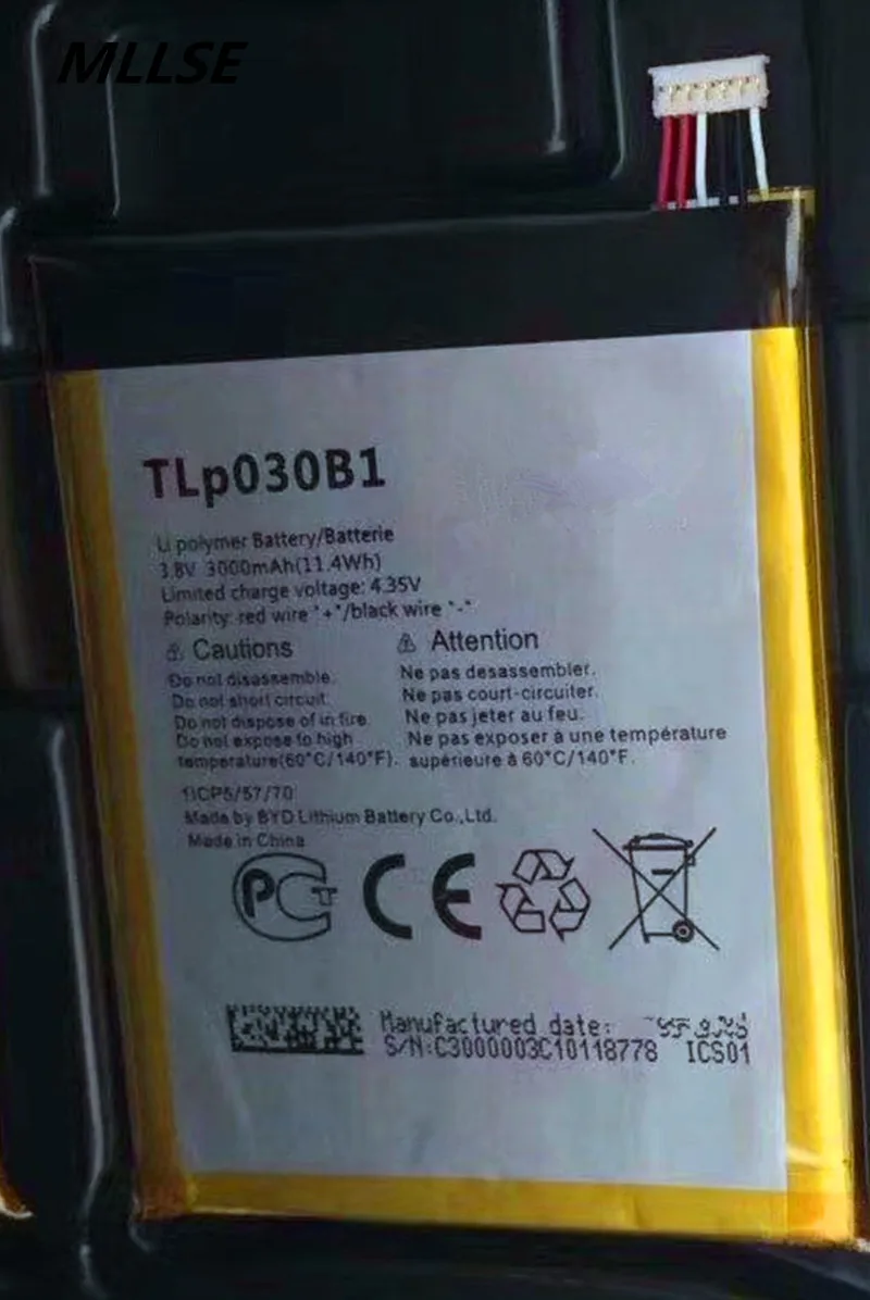 MLLSE 3000 мАч аккумулятор для Alcatel One Touch Pop S7 OT 7045 TLp030B1 TLp030B2 аккумулятор|battery for alcatel|battery