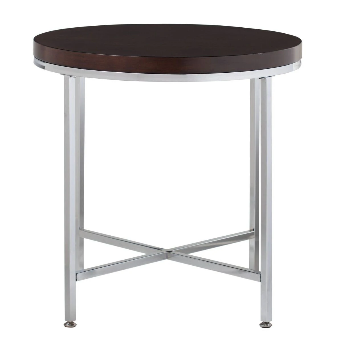 Offex Пергола 26 &quotКруглый приставной стол хром/Ява | Мебель