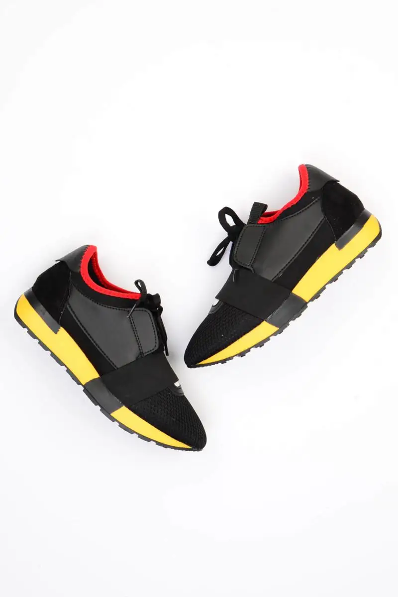 Bambi Black Yellow Tan Women 'S Casual Shoes G0478102022 | Обувь