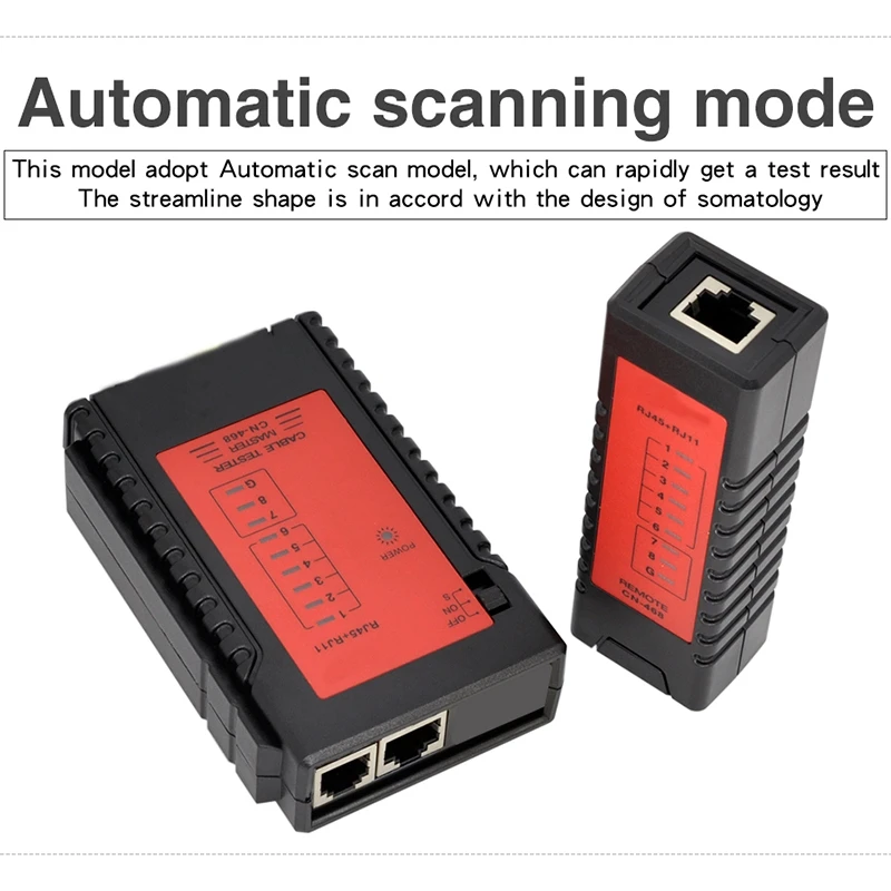 Пластиковый Тестер кабеля Ethernet Rj45 Rj11 Rj12 Cat5E Cat6 тестер локальной сети инструменты