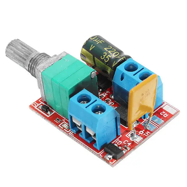 Модный 5V 30V DC контроллер скорости ШИМ мини Электрический мотор переключатель