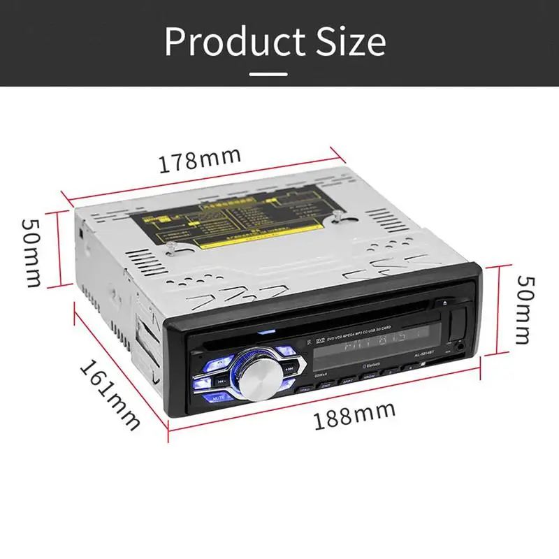 

Onever, 1 Din, 60WX4, Bluetooth, FM-, Aux , USB, MP3, , 12