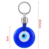 1pc new blue evil eye pendant keyring bag hanging pendant blessing protection decoration keychain