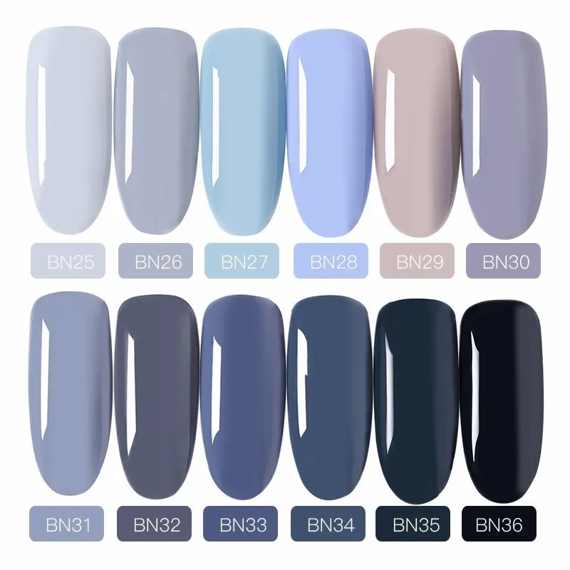 Blueness 1 бутылка серая серия Гель лак UV Vernis Полупостоянный Праймер 6 мл УФ удаляемый
