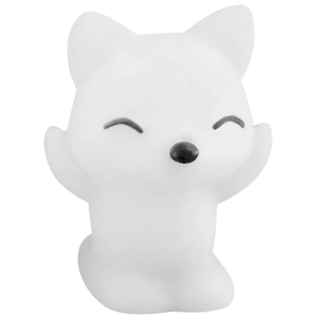 7 меняющихся цветов милая форма лисы светодиодный ночник украшение свеча лампа