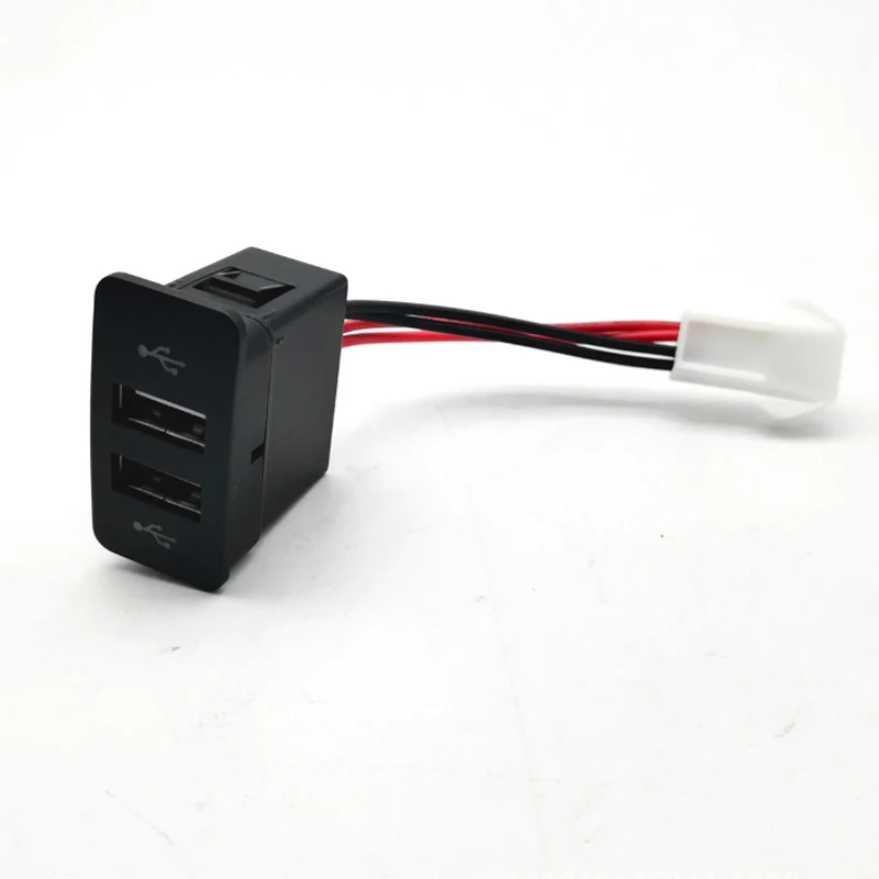 12 В автомобильный двойной USB адаптер интерфейса автомобильное зарядное
