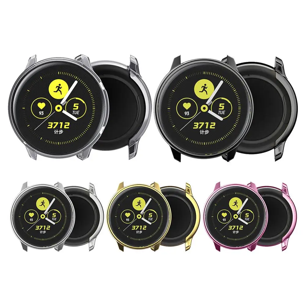ТПУ царапинам кадров Защитная крышка для Galaxy Watch Active R500 40 мм Smartwatch модные часы