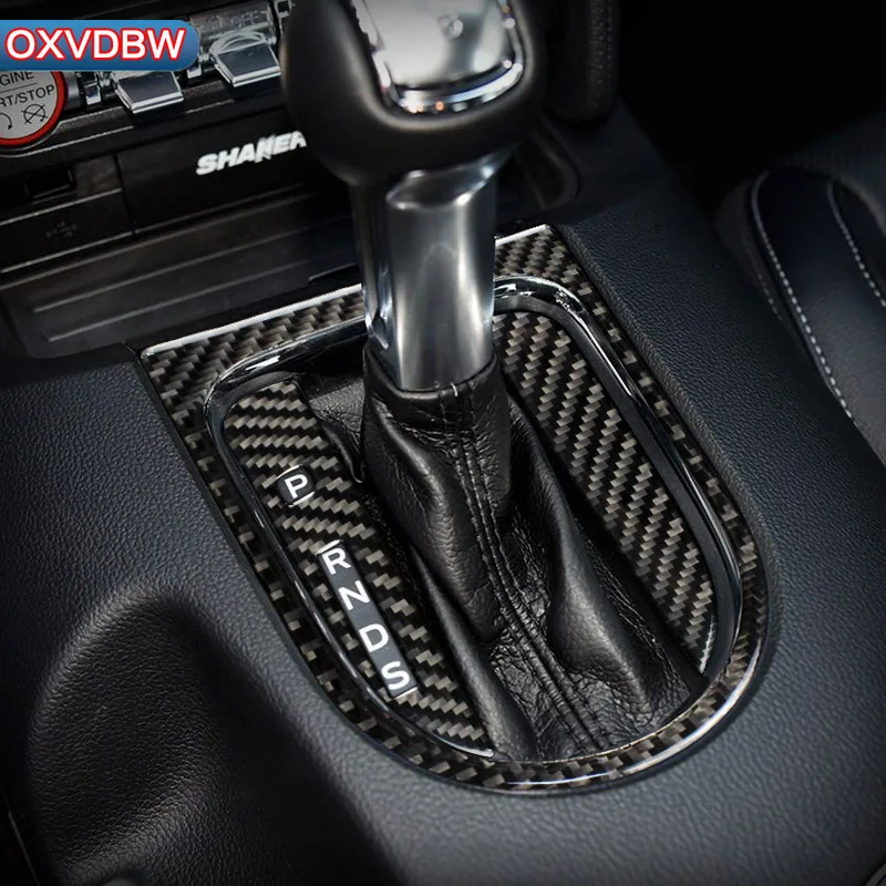 Наклейки на панель переключения передач из углеродного волокна для Ford Mustang 2015 2019|Наклейки салона авто| |
