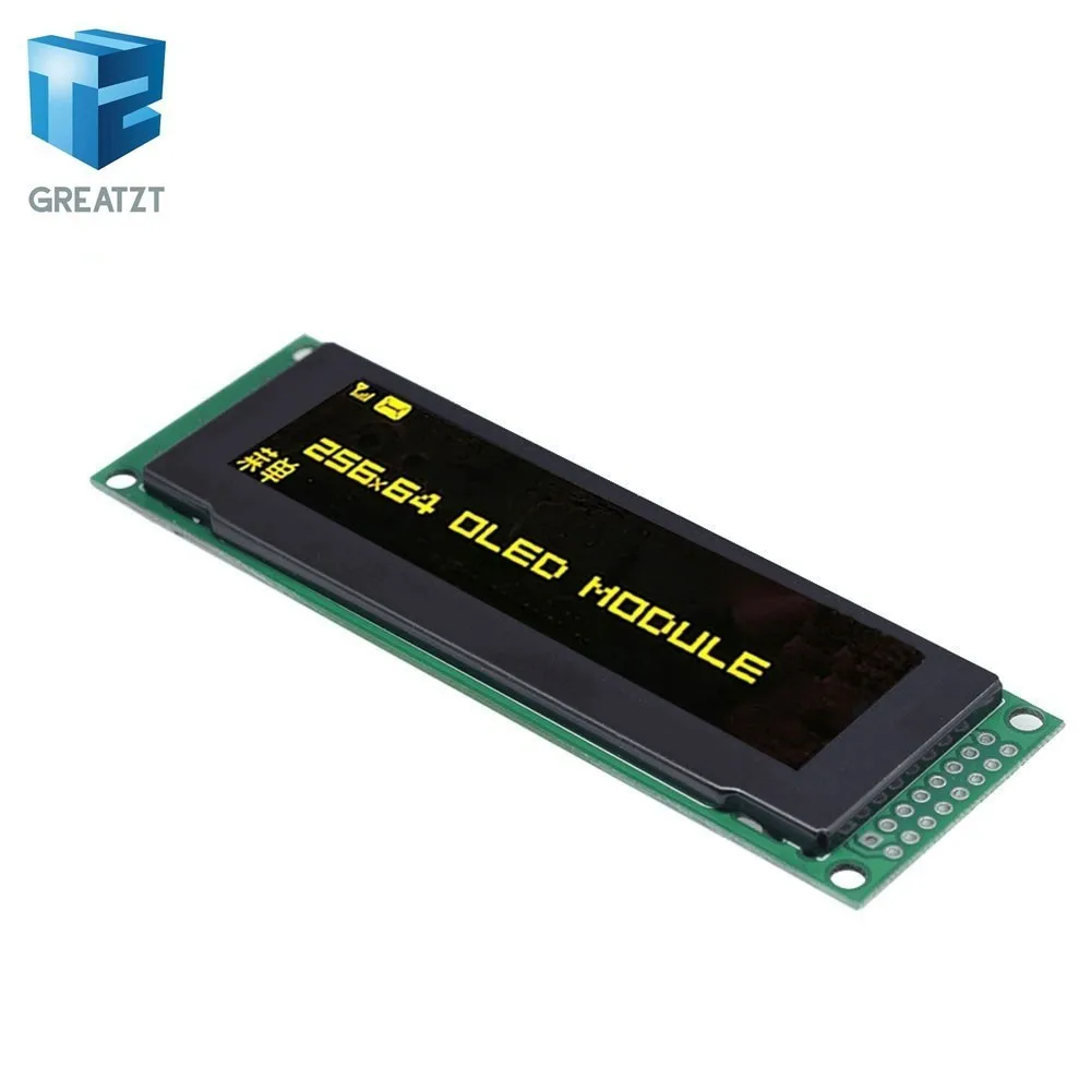 GREATZT Новый oled дисплей 2 8 &quot256*64 25664 точек Графический ЖК модуль экран дисплея LCM
