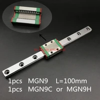 axk cnc router parts linear rail 9mm linear guide mgn9 l 100mm rail way mgn9c or mgn9h long carriage for cnc x y z axis