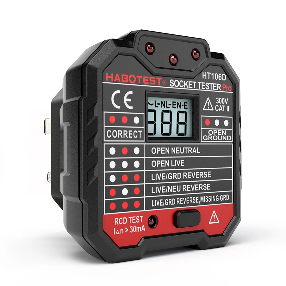HABOTEST HT106D/HT106E/HT106D штепсельная вилка европейского стандарта Великобритании