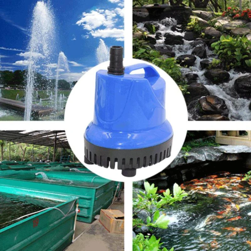 220-240V Blue Ultra-Quiet Submersible Water Fountain Pump Filter Fish Pond Aquarium Tank |