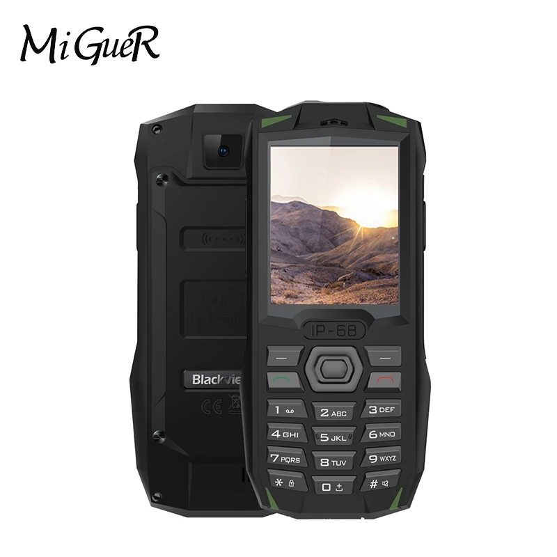 Blackview BV1000 2 4 &quotдюймов IP68 влагостойкий и ударопрочный прорезиненный мобильный