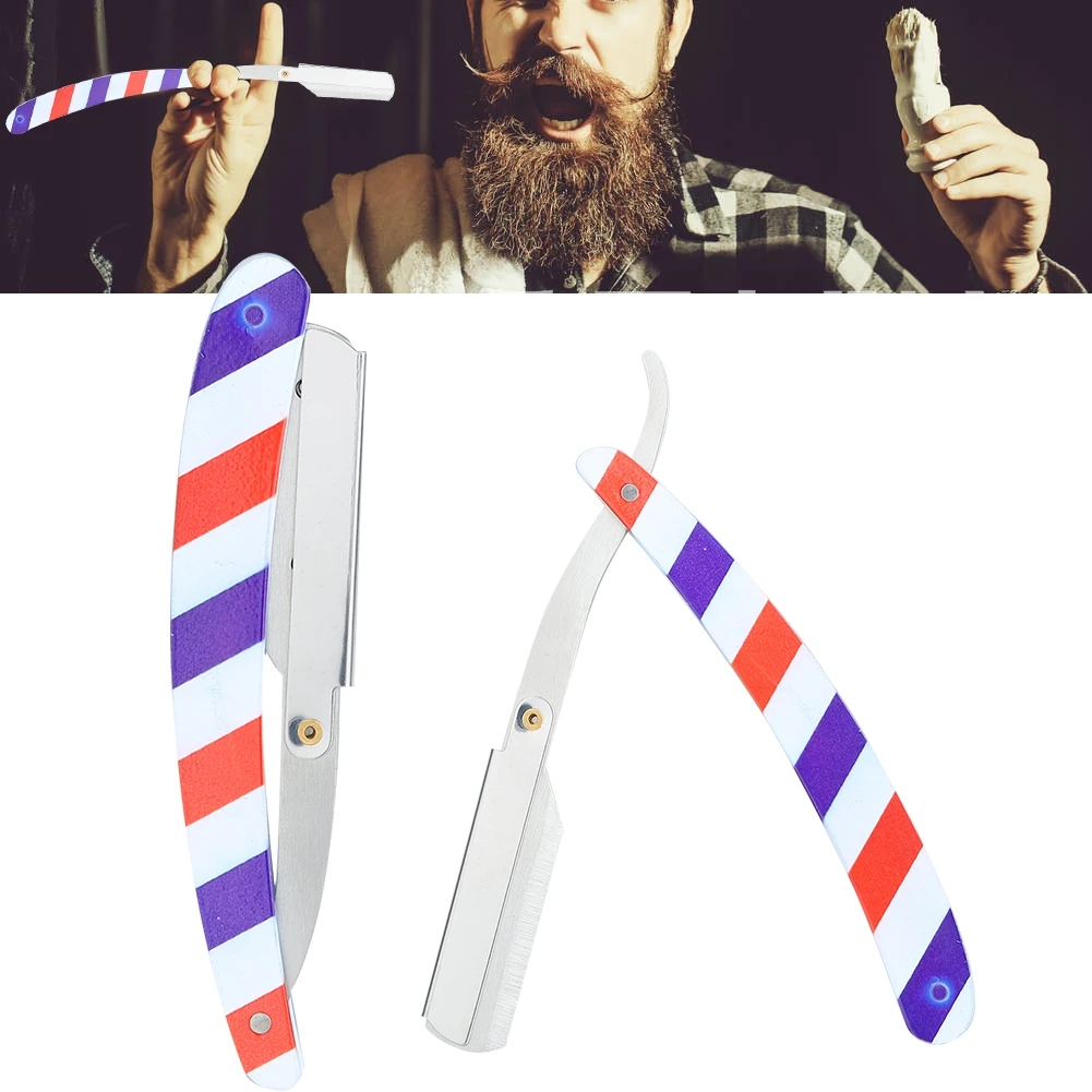 Винтажная Классическая Парикмахерская бритва с прямыми краями и легкими