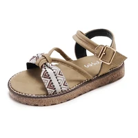 new child toddler sandals slippers girl soft bottom student joker flat spring summer girls barefoot shoes for kids sandal