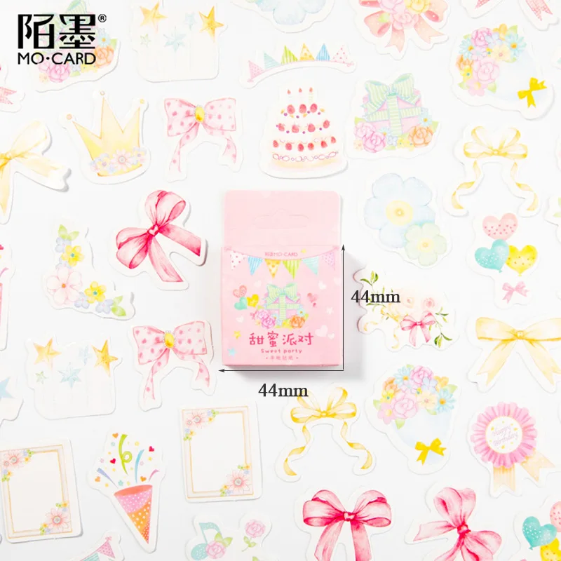 46 ⑤ кор. милые наклейки для торта канцелярские Kawaii клейкие дневника Дети DIY