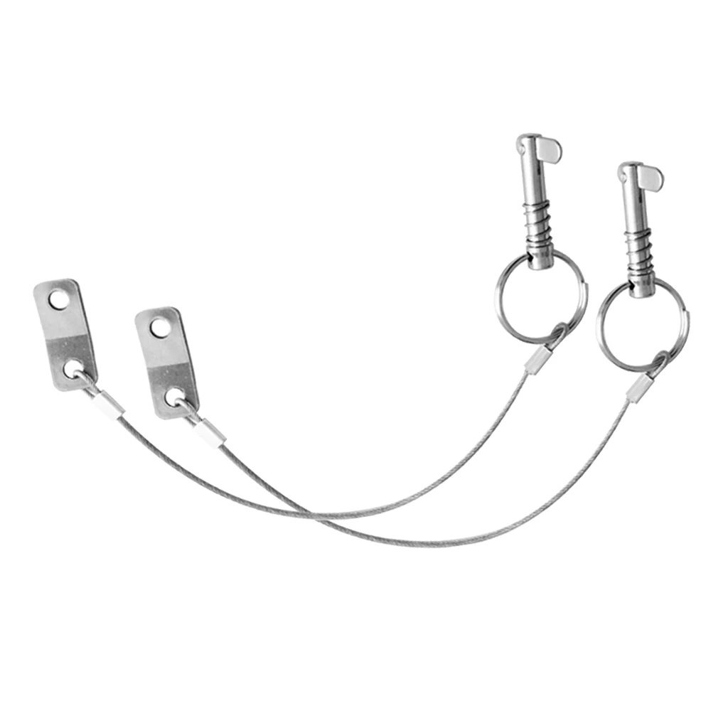 2 Pcs 316 Stainless Steel Boat Top Quick Release Ball Pin With Lanyard Marine Hardware Deck Hinge Replacement Accessories | Автомобили и