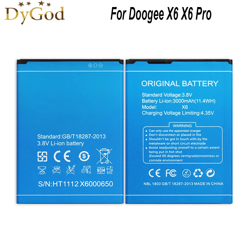 Для DOOGEE X6 аккумуляторная батарея AKKU Pro 3000mAh|battery for doogee|battery forakku doogee |