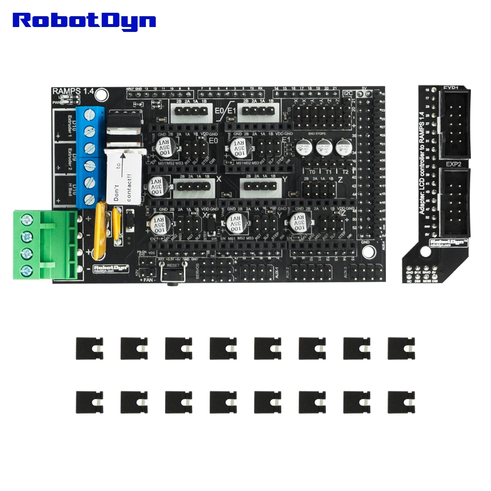 3D принтер и CNC KIT2. Контроллер MEGA 2560 + RAMPS 1 4 Graphic 128x64 драйверы конечная остановка