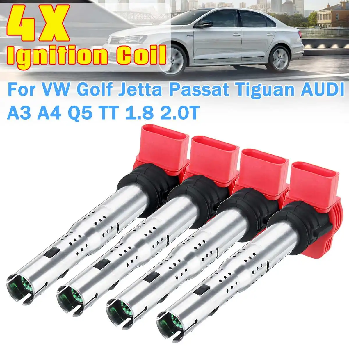 Универсальная катушка зажигания 06E905115A/B/C/D/E 4 шт. для VW Golf Jetta Passat Tiguan AUDI A3 A4 Q5 TT 1 8 2 0