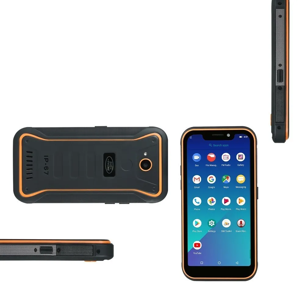 

Guophone X3 4G smartphone IP68 waterproof Waterproof Android 8.1 Telephone MTK6739 Quad Core 5.5" 4500mAh 2GB+16GB mobile phone