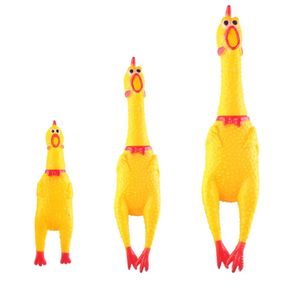 Screaming Chicken Squeeze Sound Toy Shrilling Decompression Tool Funny Gadgets 38cm 30cm 16cm | Игрушки и хобби