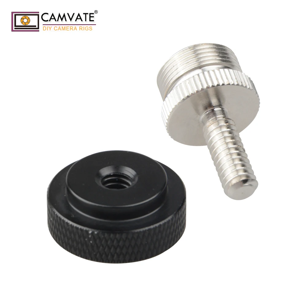 CAMVATE двухсторонний винт-адаптер с наружной резьбой 5/8 &quot-27 Мужской до 1/4&quot-20 для