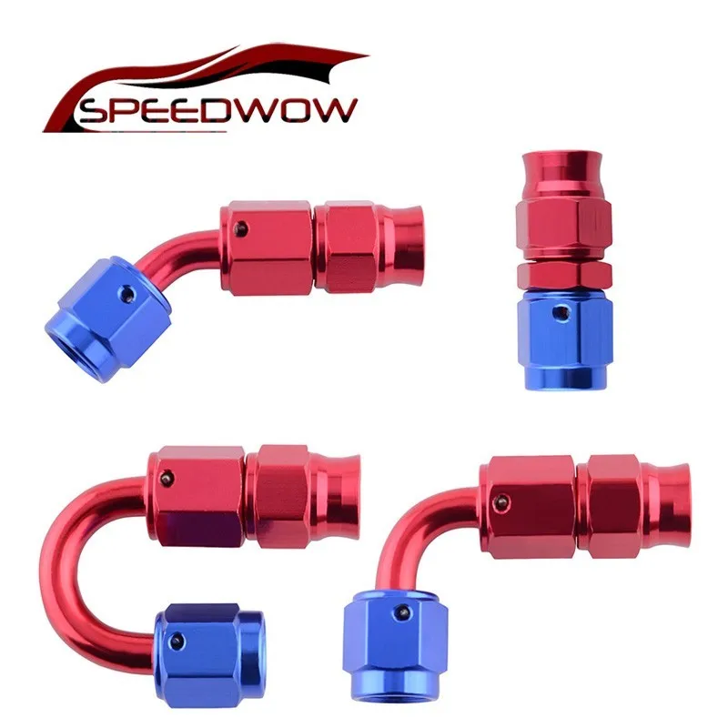 Алюминиевый Поворотный Прямой/45/90/180 градусов переходник для шланга SPEEDWOW AN3 из