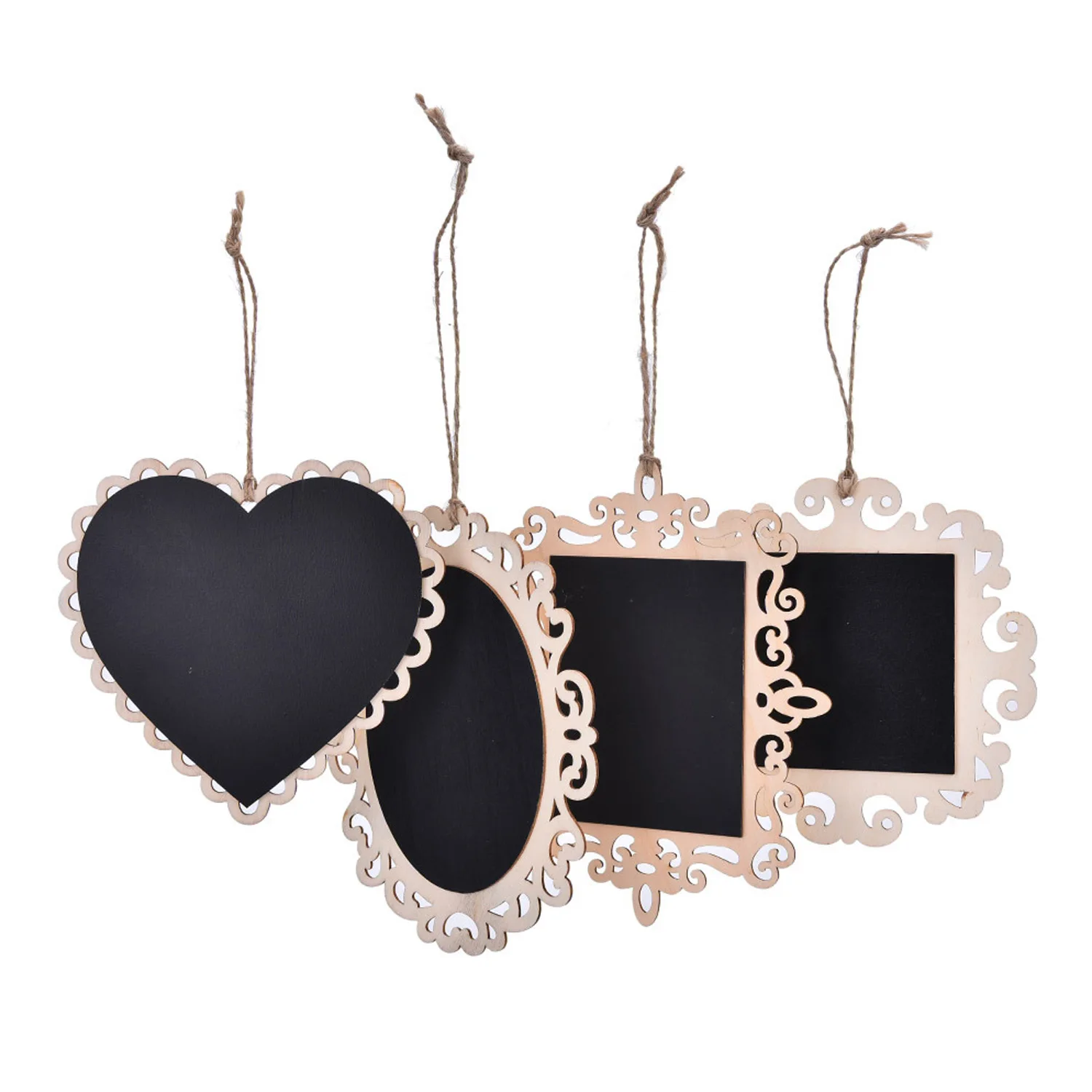 4 шт. подвесные Мини Деревянные Доски для объявлений доски свадебной вечеринки