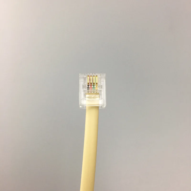 RJ11 6P4C 2 полосная розетка телефонный разъем разветвитель адаптер бежевый купить 10