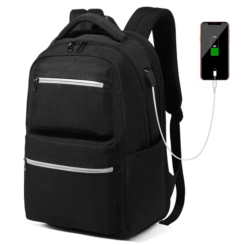 Рюкзак Accbag мужской для ноутбука 15 дюймов 17 многофункциональный с usb зарядкой