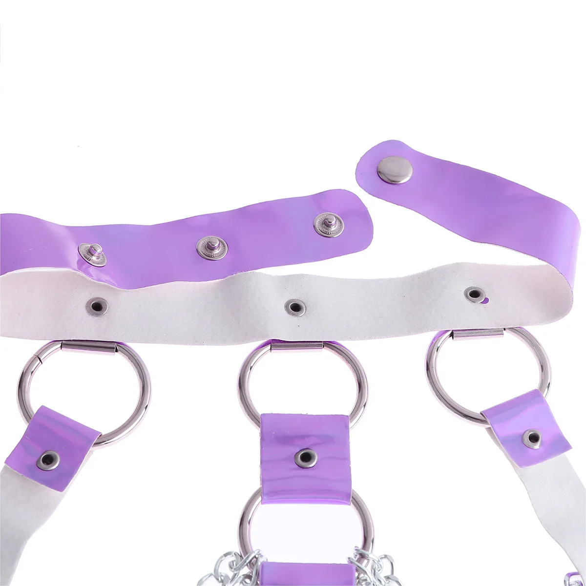 Womens Halter Caged Bra Harness Party Roleplay Chain Bondage Belt Festival Rave Costume Sexy Night Clubwear Pastel Top | Тематическая