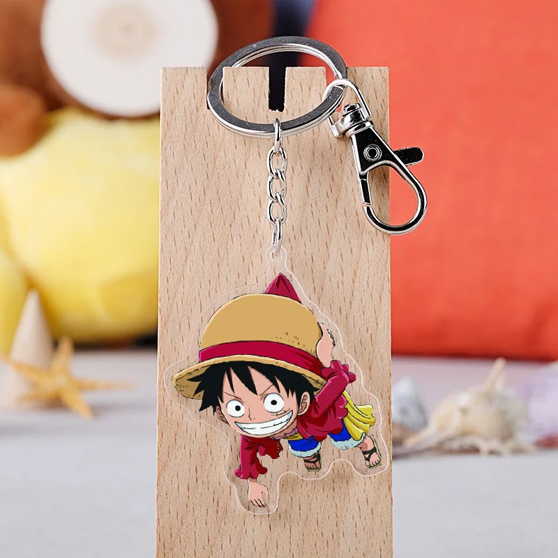 2019 One Piece брелок Луффи измельчитель с изображениями героев мультфильмов модная