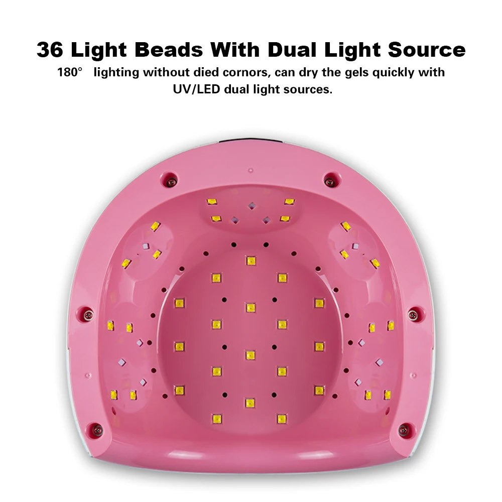 50 Вт красочная УФ светодиодная лампа Manucure 36leds машина UV Ongle Сушилка для ногтей