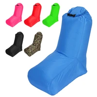 light sleeping bag inflatable lounger couch camp picnic beach air sofa chair with backrest outdoor camping equipment durable