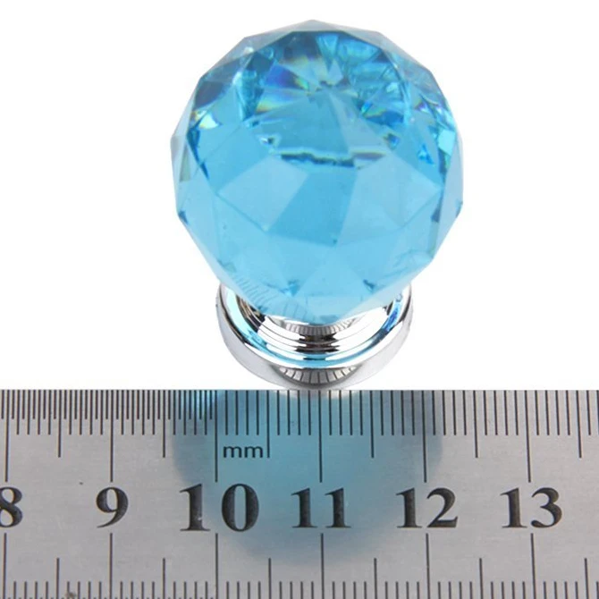 1Pc Acrylic Drawer/Cabinet/Bin/Door/Cupboard Pull Knob---Blue | Обустройство дома