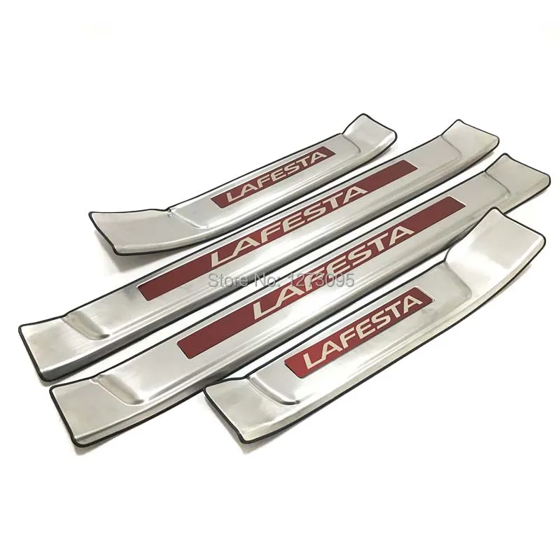 

For 2018 2019 Hyundai Lafesta Car Door Sill Scuff Plate Welcome Pedal Protector Pedal Step Cover Stainless Car Accessories
