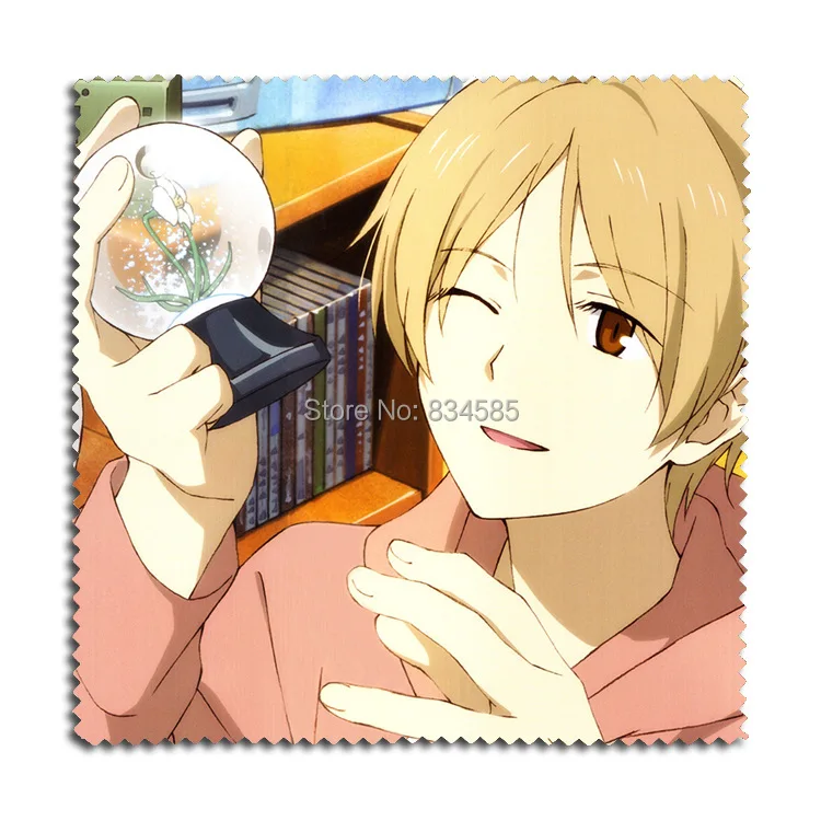 2 шт./компл. натсумме Yuujinchou аниме фланелевая ткань для очков с принтом Такаси
