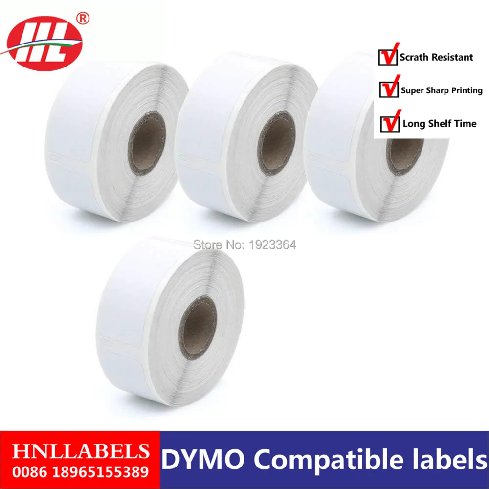 Dymo 30336 Совместимость с DYMO LabelWriters 330 400 450 Twin Turbo Duo 1 &quotx 2 1/8&quot 25 мм * 54 500