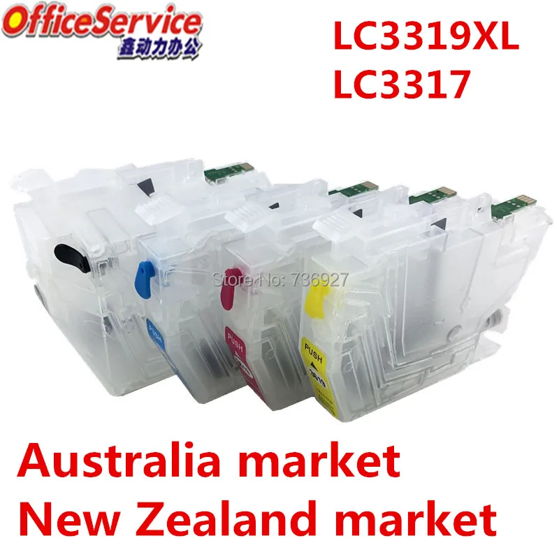 LC3317 LC3319 пустой многоразовый чернильный картридж для Brother MFC J5330DW J5730DW J6530DW J6730DW J6930DW