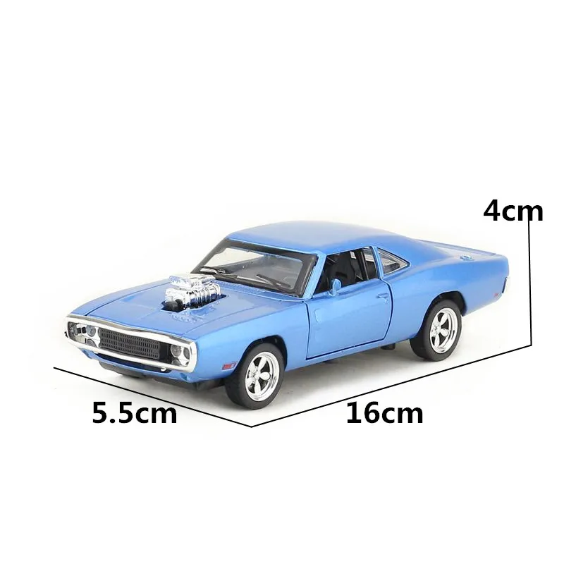 1:32/модель литая под давлением игрушечная машина/1970 Dodge Charger Coupe/с подсветкой и