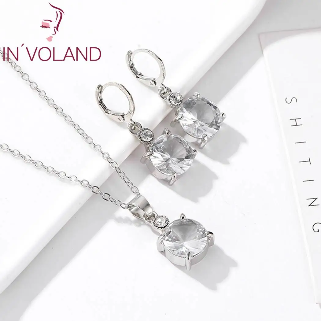 New Fashion Women Necklace and Earrings Charm Pair of Jewelry Wedding Evening Party Banquet Gift Dating Set | Украшения и