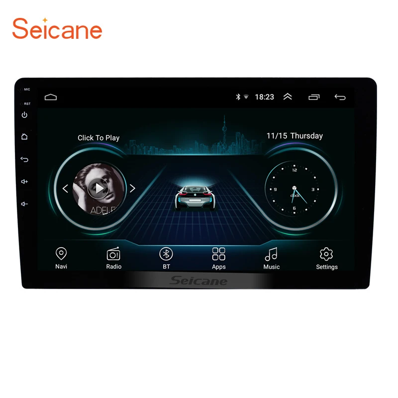 Seicane HD 1024*600 9 дюймов Android 8 1 Универсальный 2Din gps Bluetooth навигация автомобильный