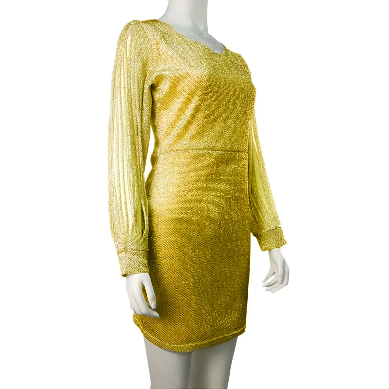 Женское сексуальное облегающее платье с блестками коктейльное длинными