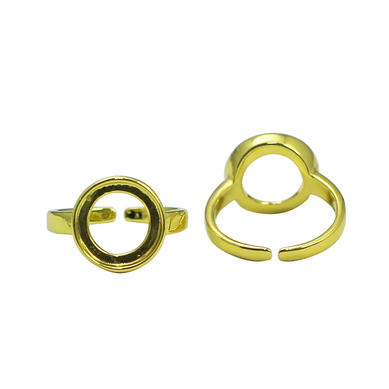 Beadsnice 20pcs/lot Brass 12mm Ring Base Adjustable Setting Cabochons Blank Jewelry Supply 25010smt1 | Украшения и аксессуары
